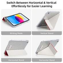 DANYCASE Y-Fold 保護殼,高透明壓克力材質,相容 iPad (A16) 第 11 代 11 吋、第 10 代 10.9 吋、Air 8 (M4) 11 吋 2026、第 7 代、第 8 代、第 9 代 10.2 吋、Pro 11 2020-2022、Air 7/6 (M3/M2) 11 吋 - 聖誕雪人 - 查看 7