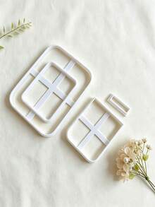 Polymer Clay Photo Frame Cutting Mold, Ceramic Art Photo Frame Mold, DIY Handmade Cutting Mold, Easily Cut Clay Into Exquisite Photo Frame Shapes, Smooth Edges, Clean Cutting Effect, Suitable For Polymer Clay, Air Dry Clay And Ceramic Clay - Multicolor - View 3