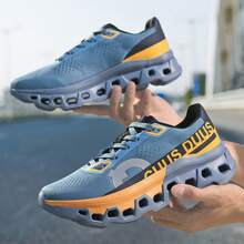 EDIXIM Men's Lightweight Shock-Absorbing Running Shoes, 2026 Autumn New Breathable Mesh Road Running Sneakers - Blue - View 6