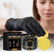 JUE-FISH Cast Iron Stove Black Repair Paste, Black Coating, Heat-Resistant, Stable, Multi-Material Compatible, Oil-Resistant - Liquid - View 4
