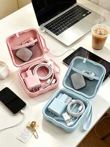 Tas Digital Persegi Portabel untuk Kamera CCD, Pengisi Daya, Earbud, Kartu Memori & Kabel. Kantong Perjalanan Ringkas dengan Motif Menarik untuk Melindungi Elektronik Kecil. Sempurna untuk Perjalanan, Liburan, Kantor & Penggunaan di Asrama. Hadiah Luar Biasa untuk Ulang Tahun, Paskah, dan Natal. - MultiWarna - View 6
