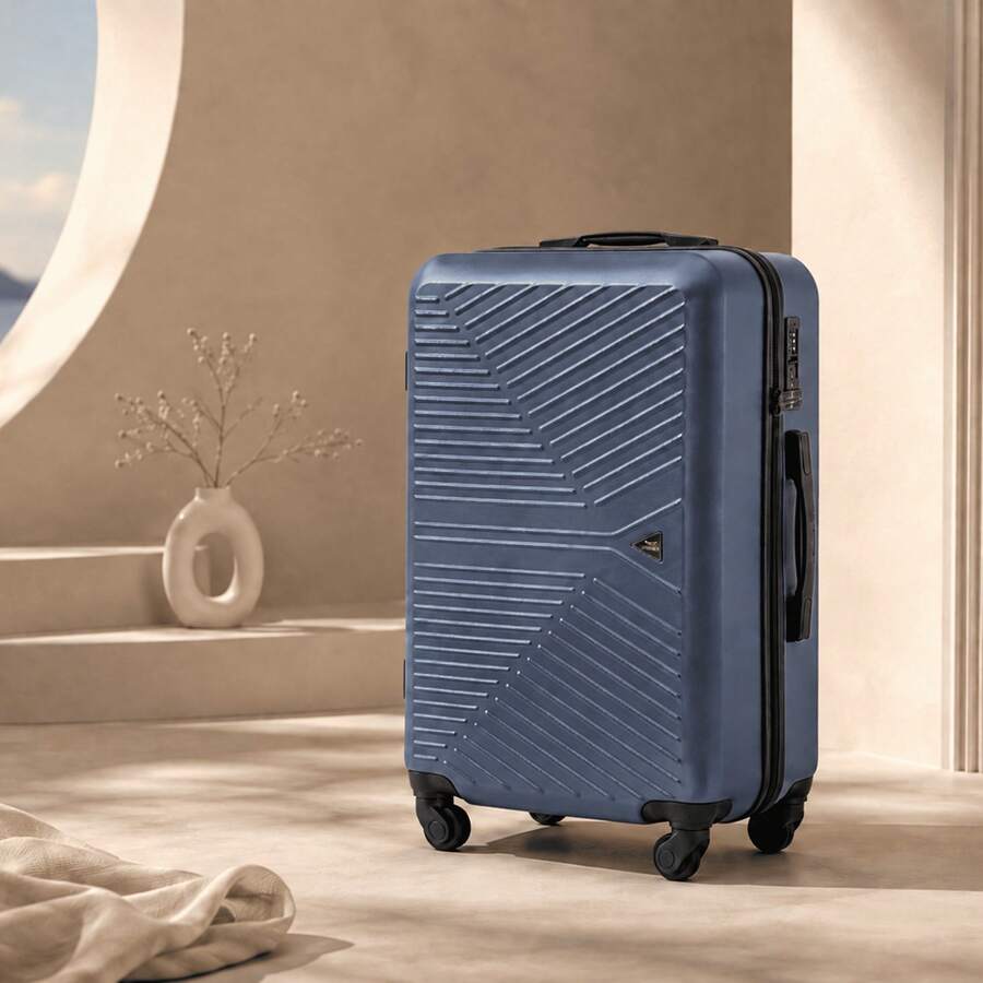 W WINGS Travel Suitcase Set 3 Pcs | Cabin, Medium And Large Hard Shell Luggage With TSA Lock, Telescopic Handle And Wheels