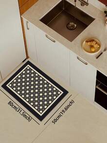 1 buah Keset Dapur Bermotif Kotak-kotak, Karet Lembut 3,5 mm yang Menyerap Air dan Mudah Dibersihkan. Cocok untuk Koridor, Kamar Mandi, Ruang Tamu, Keset Pintu Luar, dan Toilet. Dapat Digunakan Sepanjang Tahun dan untuk Berbagai Hari Libur. - MultiWarna - View 16