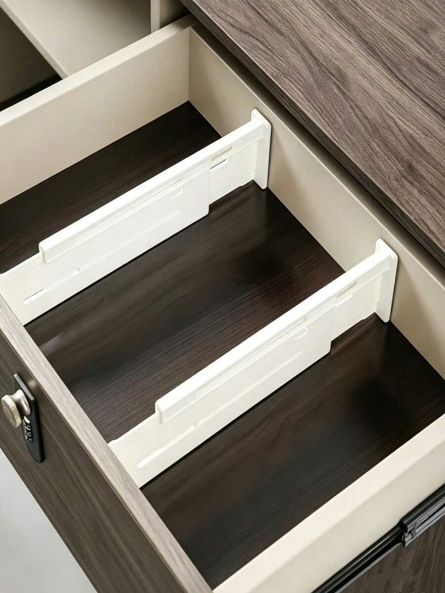 6/2/1pc Expandable Drawer Dividers, Flexible Storage Partitions. Multi-Functional Organizer, Can Be Freely Combined, Perfect For Drawers, Closets And Kitchen Cabinets - Multicolor - View 1