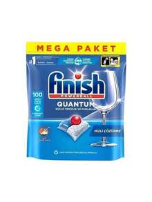 45/100pcs FINISH Kapsul Pencuci Piring Tablet Deterjen All-In-One, Pembersih Ampuh, Dengan Fungsi Pembilas dan Garam (Cocok Untuk Mesin Pencuci Piring Dengan Kapasitas 8+ Tempat) - Keadaan Padat - View 12