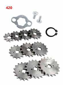 420 10/12/13/14/15/16/17/18/19 Tooth Front Engine Sprocket 17mm/20mmFor 70cc 110cc 125cc Pit Dirt Bike Replacement Accessories - A - View 4
