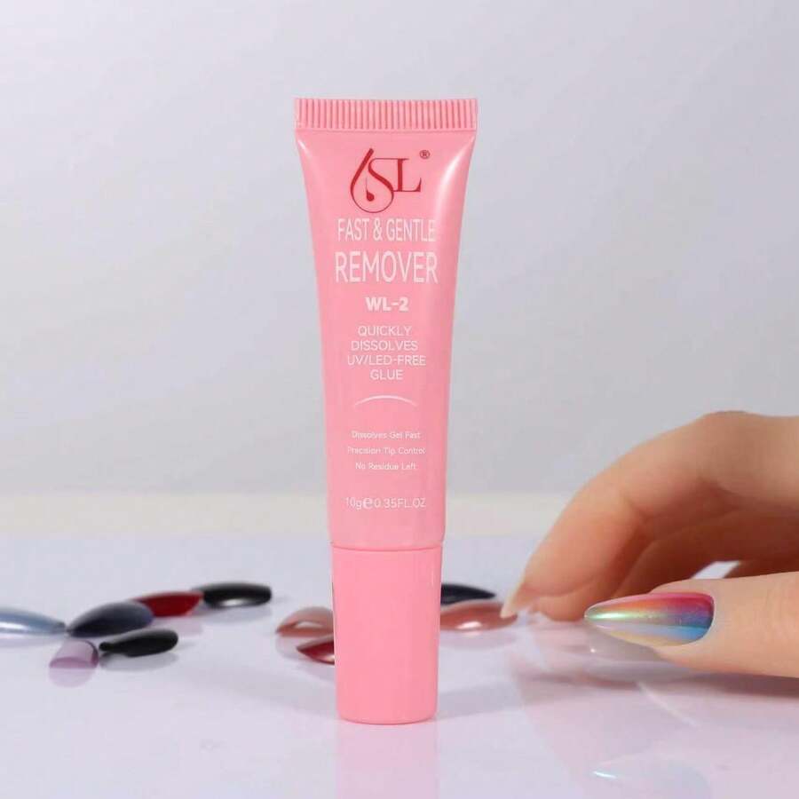 Gel Remover, 10g Repositionable Strong Adhesive, Suitable For Nail Art Stickers, Gentle & Fast Removal, Waterproof DIY Set - 1 X Nail Polish Remover - View 1