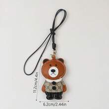 New PU Bear Bag Charm, Cute Personalized Creative Keychain, Korean INS Style Bag Pendant, DIY Accessory For Handbags And Backpacks - Multicolor - View 7