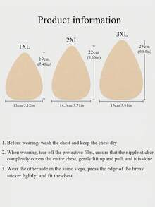 10/20pcs Women's Plus Size Self-Adhesive Fabric Breast Lift Pads, Invisible Breast Lift Tape, Multiple Colors, Suitable For Backless Dresses, Parties, Weddings - Multicolor - View 9