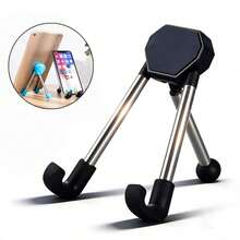 Foldable Tablet Stand With Adjustable Clamp - Universal Phone Holder Compatible With IPhone And Android, Desktop Tripod Base, Stable Support For Video Calls And Gaming - Multicolor - View 2