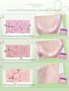 chéeryep Pillow Gem Highlighter Powder SH04 Midsummer Dream, Efek Ganda Matte & Shimmer Lembut, Menciptakan Kilau Alami yang Lembap, Cocok untuk Tulang Pipi dan Pangkal Hidung, Mempertegas Kontur Wajah, Bubuk Mutiara Mika Ultra Halus, Tidak Berminyak, Cocok untuk Pemula, Hadiah - SH04 Mimpi Pertengahan Musim Panas - View 4