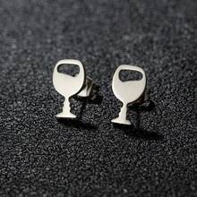 1 Pair Punk Wine Glass Earrings , Stainless Steel , Fashion Jewelry ,Daily Wearing - GED034 - View 10