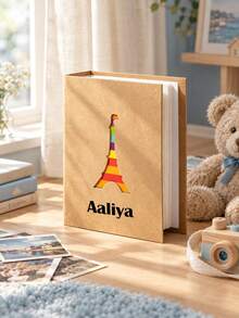 Personalized Fanily Photo Album, Embroidered Memory Book, Custom Girl Keepsake Album, Floral Shower Gift, Nursery Decor, Personalized Album, Photo Album, Memory Book, Embroidered Album, Keepsake, Girl Gift, Butterfly Album, Floral Photo - Multi-color - Kids' Growth Photo Album - View 5