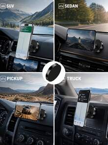3PCS/2PCS/1pc Multifunctional Magnetic Phone Holder, No Drilling Required, Strong Magnetic Force, Storage & Fixing Functions, Desk Phone Stand For Offices Kitchens Bedrooms Bathrooms, Home Office, Daily Use, Holiday Gift - Mini Version - View 8