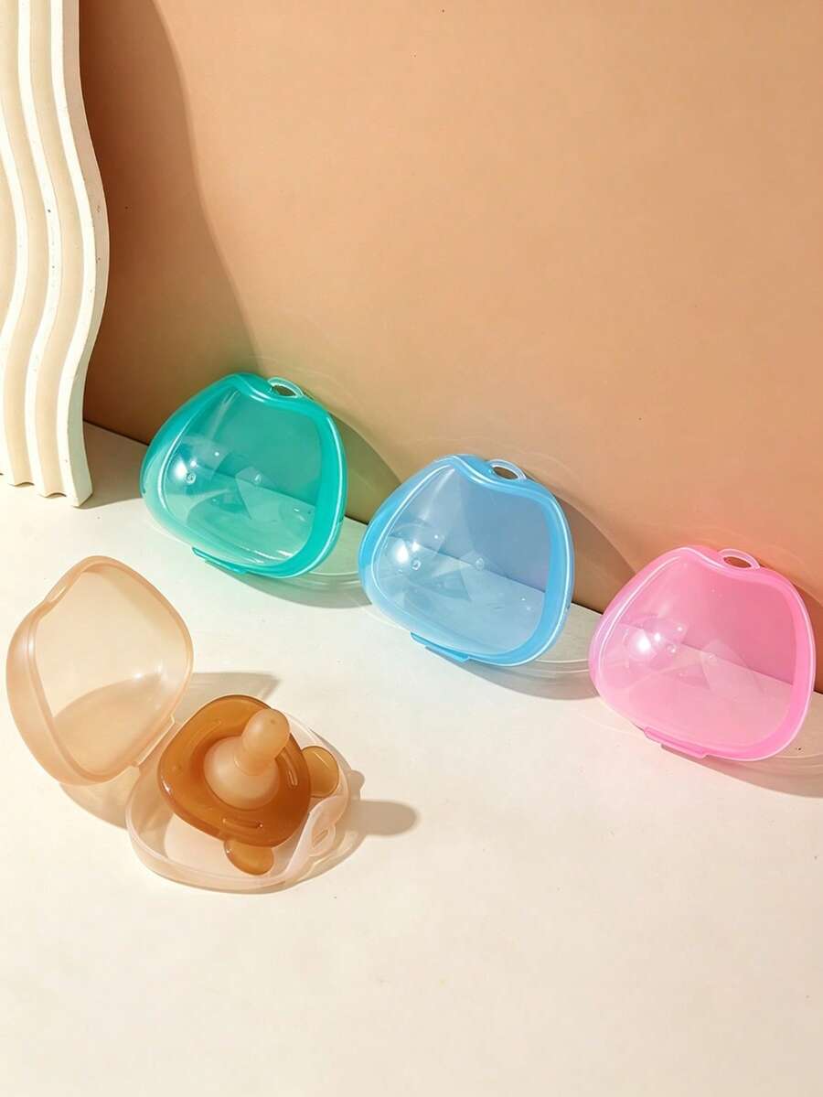 Portable Dust-Proof Pacifier Storage Box, Home & Travel Pacifier Protector, Multiple Colors Available, Practical Baby Storage Box