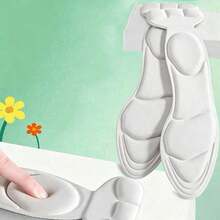 2pcs High Heel Shoes Anti-Slip Anti-Drop Anti-Rubbing Comfortable Ultra-Soft Sweat-Absorbing Full Size Insoles - Beige - View 1