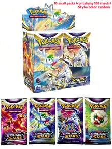 Splendor 10 Paket/20 Paket Permainan Kartu Perdagangan Asli Bahasa Inggris, 10 Kartu Per Paket. Desain Permukaan Kartu Holografik Prisma, Menampilkan Koleksi Besar Kartu Bentuk Evolusi, Dengan Beberapa Kartu Langka yang Disertakan Secara Acak. Dapat Digunakan untuk Mengumpulkan dan Memajang Koleksi Kartu Bertema Anda Sendiri, Memilih Kartu untuk Membangun Dek Pertempuran, dan Menikmati Keseruan Permainan Pertempuran di Atas Meja. Cocok Sebagai Hadiah Liburan, Suvenir Pesta, dan Hadiah Natal. - MultiWarna - View 1