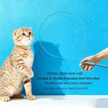 1pc Cat Teaser Wand With Bell, Simulates Hunting To Burn Energy, Suitable For Cats Of All Ages - Multicolor - View 2