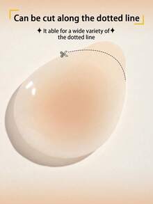 2/4pcs Women's Silicone Breast Lift Covers, Self-Adhesive Invisible Teardrop Nipple Covers For Backless, Strapless & Low-Cut Dresses - Multicolor - View 3