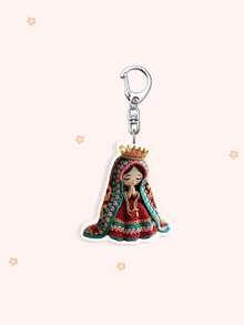 1/6pcs Keychain Set Mary Backpack Charm Unisex Couple Charm Commemorative Gift Car Keychain Blessing And Grace Believer Gift Daily Use Religious Souvenir Ramadan Baptism Wedding - Multicolor - View 2