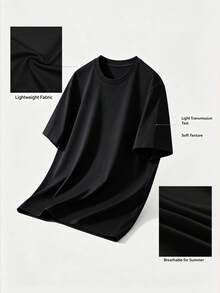 Large Women's Double-Sided Printed Customized T-Shirt, Personalized Birthday Gift, Can Add Photo And Text, Black Summer Street Style For Her - Black - View 11