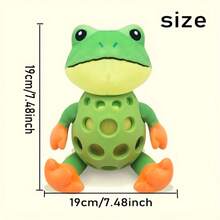 1pc Armored Pet Chew Toy, Squeaky Dog Toy, Durable Throw And Chew Toy, Interactive Companion Stress Relief Dog Toy, Suitable For All Dog Sizes, Throw And Fetch, Interactive Games, Sturdy Structure, Fun Pet Accessory - Multicolor - View 6