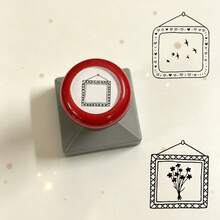 Vintage Photo Frame Diary Stamp, Hanging Photo Frame Rubber Stamp, Suitable For Scrapbooking, Handmade Card Making, Planner Decoration Craft Stamp - Vintage Photo Frame Stamp 1 - View 6