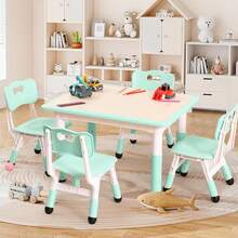 Folding Tables & Chairs - Teal Blue - View 3