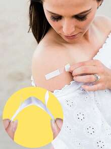 Transparent Double-Sided Tape | Strong Adhesion, Clean Removal. Thin Invisible Design, Suitable For Clothing Adjustment, Bra And Underwear Styling. Durable And Easy To Use, Lingerie Accessory, Smooth Adhesive, Invisible Wear - Multicolor - View 11