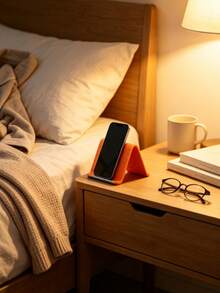 1PC Foldable Phone Stand, Portable Phone Holder, Universal Stand With Adjustable Angles; Suitable For All Mobile Phones; Ideal For Home Offices, Dorm Rooms, And Party Decor; A Perfect Desktop Accessory And "Lazy" Phone Holder. - Multi-color - View 4