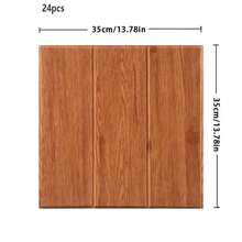 Modular 35*35cm Panels. 24 Pieces Cover Approx. 3㎡. Easy DIY Installation. Flexible For Corners And Edges. Ideal For Accent Walls, Wainscoting And Stove Surrounds, Creating A Warm Gentle Texture. - Decorative Wall Panel - View 13