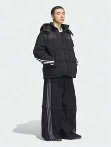 Adidas Originals Men's 3S Down DOWN Thick Down Jacket - Short KC0173 - Black - View 5