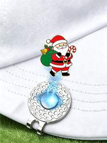 Penanda Bola Golf dengan Klip Topi Magnetik, Hadiah Seru untuk Pegolf Pria dan Wanita, Hadiah Natal yang Menyenangkan - MultiWarna - View 2