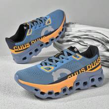 EDIXIM Men's Lightweight Shock-Absorbing Running Shoes, 2026 Autumn New Breathable Mesh Road Running Sneakers - Blue - View 2