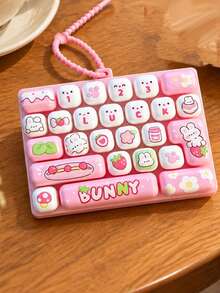 25-Key Mini Mechanical Keyboard Keychain In 4 Colors, Creative Keyboard Bag Pendant, Backpack Charm, Key Ring Holder,It Is The Best Gift For A Friend. - Multicolor - View 4