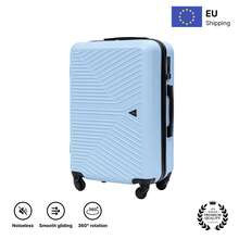 W WINGS Travel Suitcase Set 3 Pcs | Cabin, Medium And Large Hard Shell Luggage With TSA Lock, Telescopic Handle And Wheels - Baby Blue - View 12