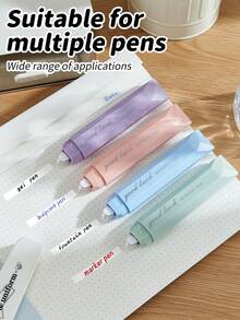 20/10/5Pcs Correction Tape,Neat Clean Instant Dry Smudge Free,Schoolwork Office Tasks,Back To School Student Essentials,Desk Stationery Kids Adults - Multicolor - View 5