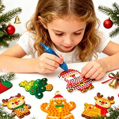 Đồ chơi giáo dục DIY cho trẻ em dịp lễ cho bé trai và bé gái, đồ chơi sáng tạo mầm non, bộ thủ công vẽ kim cương 3D chủ đề công chúa, phát triển thị giác, trí tuệ, rèn luyện vận động tinh, cảm giác và phối hợp tay mắt tương tác