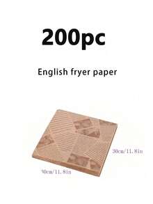 200 Lembar Kertas Roti, Kertas Perkamen, Kertas Pembungkus Sandwich, Perlengkapan Memanggang (Penempatan Pola Asimetris dan Acak) - MultiWarna - View 9