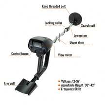Detektor Logam Bawah Tanah MD4030 Sensitivitas Tinggi Presisi Tinggi Detektor Logam Genggam Tahan Air Portabel - Hitam - View 5