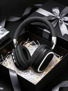 Gerripuer New Over-Ear Wireless Headphones, HIFI High-Definition Call, Comfortable, MP3 Music, Universal For Phones, Type-C, Foldable, Rotatable, Telescopic, ABS Plastic With Metal Texture, High-End Business Gift Wireless Earphones - Black - View 12