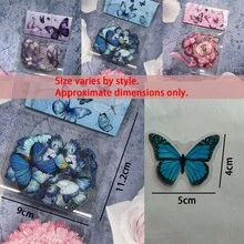 120pcs/40pcs Butterfly Pattern Stickers, Vintage Butterfly Planner DIY Decoration PET Sticker Pack, Creative Multi-Purpose Decorative Stickers For Planner Decoration, Notebook Decoration, School Supplies, Back To School Season - Multicolor - View 11
