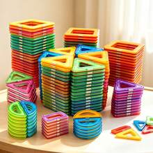 10/26/35pcs Medium 2S Transparent Magnetic Blocks, Transparent Magnetic Tiles, Suitable For DIY 3D Scene Construction, Can Be Freely Assembled And Stacked, Enhances Children's Spatial Perception, Suitable For Boys And Girls' Christmas Holiday And Birthday Gifts - Multicolor - View 9