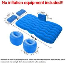 1pc Car Inflatable Bed, Wave Pattern Inflatable Mattress, Car Accessories, Back Seat Sleeping Pad, SUV/Sedan Universal Inflatable Bed, Portable Travel Camping Sleeping Pad - Perfect Gift For Drivers (This Product Does Not Include Air Pump, Only Includes One Inflatable Bed!) - Air Mattress*1 (pump Not Included) - View 14