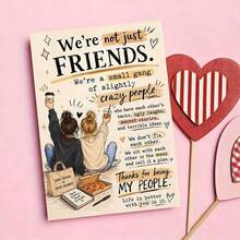 OBOVAY 1PC Funny Best Friend Greeting Card For Birthday Or Friendship Day Appreciation Gift For Women And Besties Flat Note Card For Special Occasions - View 6