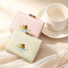 Pearl Bracelet Short Wallet Little Duck Cartoon Playful Women's Multi-Slot Coin Purse Fresh Cute PU Wallet - Multicolor - View 10