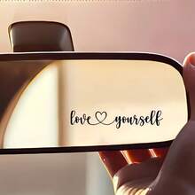 Love Yourself Car Rearview Mirror Stickers, Vinyl Stickers, Suitable For Car Rearview Mirrors, Cars, Etc - A - View 4