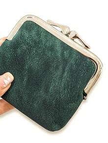 Women's Short Wallet Card Holder Coin Purse, Vintage PU Foldable Multi-Function Large Capacity Card Holder, Exquisite Snap Magnetic Closure Sweet Coin Purse Compact Lightweight Suitable For Holiday Gifts - Multicolor - View 4