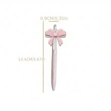 50pcs Bowknot Ballpoint Pens, Cute Pink Bowknot Design, Party Favors, Gift Pens, Party Supplies - Multicolor - View 10