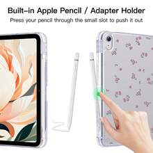 DANYCASE Y-Fold 保護殼,高透明壓克力材質,相容 iPad (A16) 11 吋第 11 代、10.9 吋第 10 代、Air 8 (M4) 11 吋 2026、10.2 吋第 7 代/第 8 代/第 9 代、Pro 11 2020-2022、Air 7/6 (M3/M2) 11 吋 - 浪漫花園 - 查看 5